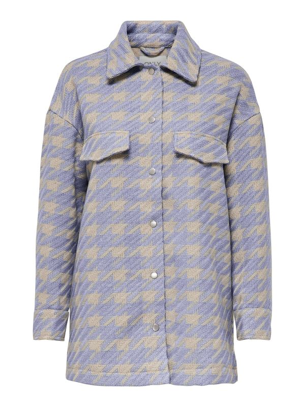 ONLY ONLY Преходно яке 'Hanna'  сиво-бежово / лавандула