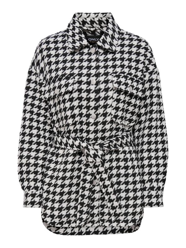 ONLY ONLY Преходно яке 'Johanna'  черно / бяло