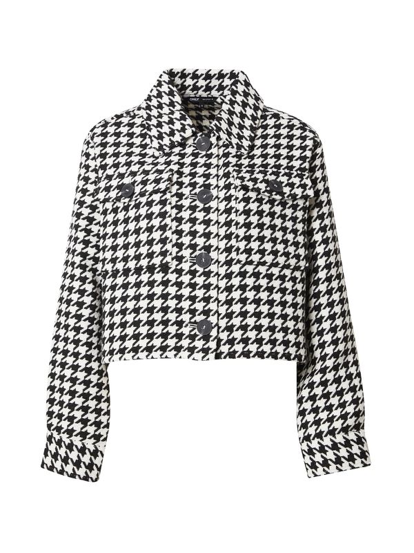 ONLY ONLY Преходно яке 'KIMMIE'  черно / бяло