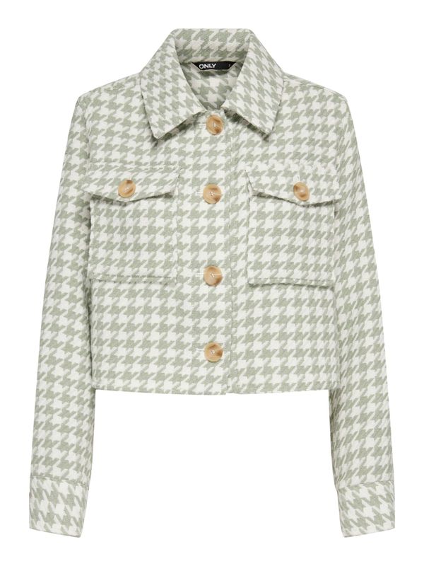ONLY ONLY Преходно яке 'KIMMIE'  зелено / бяло