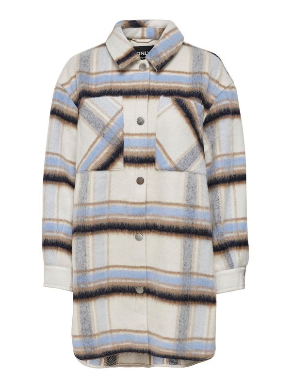 ONLY ONLY Преходно яке 'Masha'  бежово / светлосиньо / черно / мръсно бяло