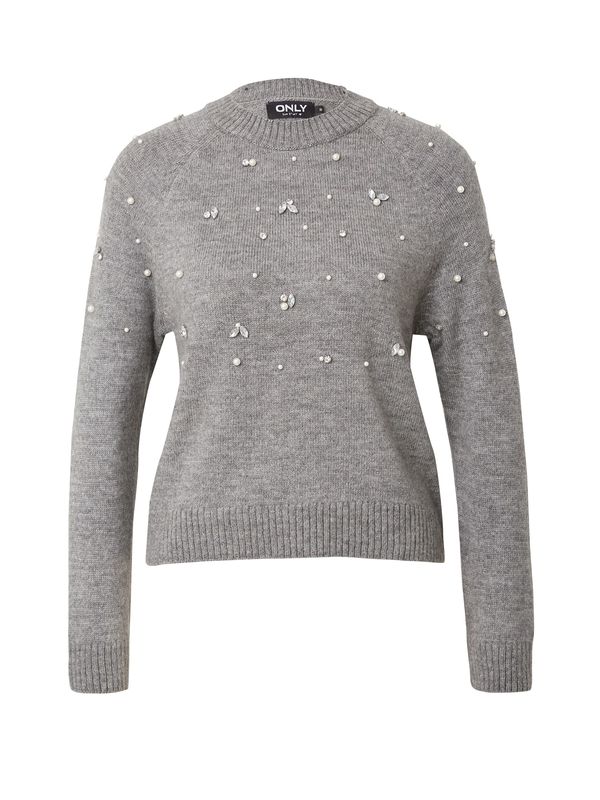 ONLY ONLY Пуловер 'ADDIE'  сив меланж