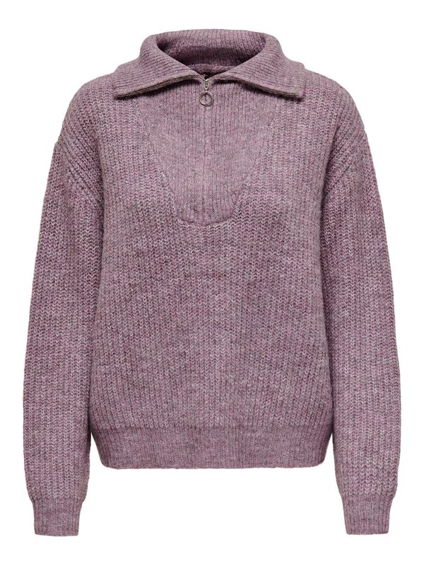 ONLY ONLY Пуловер 'Baker'  лилав меланж