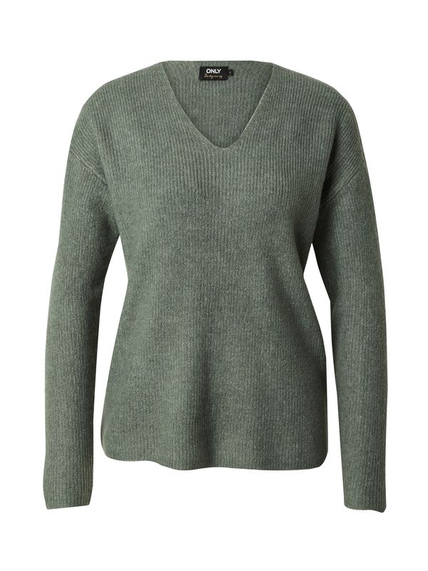 ONLY ONLY Пуловер 'CAMILLA'  пастелно зелено