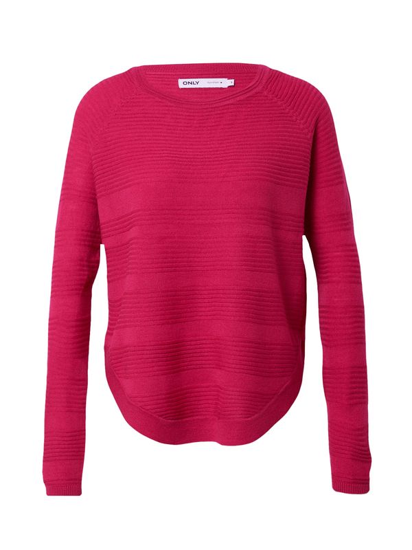 ONLY ONLY Пуловер 'CAVIAR'  тъмнорозово