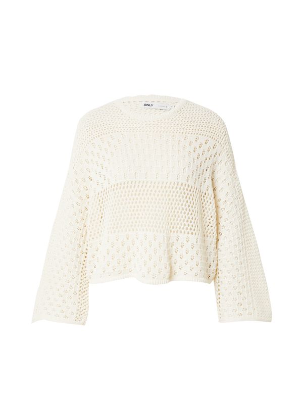 ONLY ONLY Пуловер 'CHRISSIA LIFE'  бяло