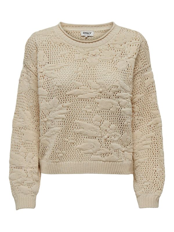 ONLY ONLY Пуловер 'Cille Life'  бежово