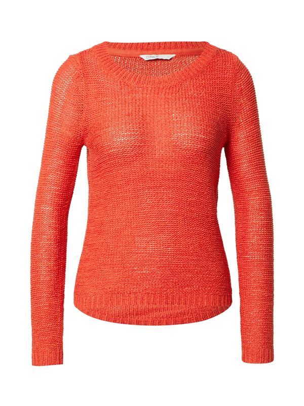 ONLY ONLY Пуловер 'Geena'  оранжево-червено