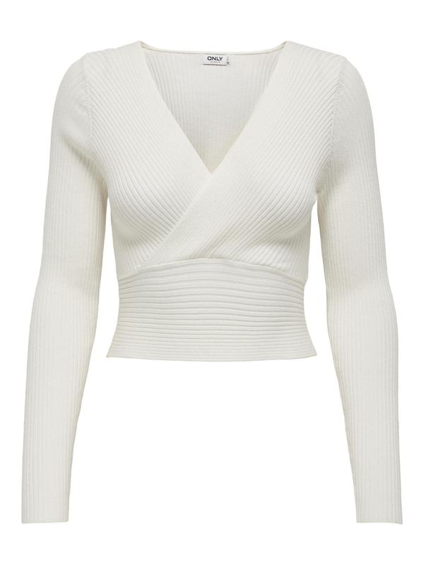 ONLY ONLY Пуловер 'HONOR'  бяло