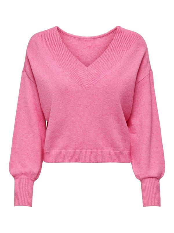 ONLY ONLY Пуловер 'Ibi'  розов меланж