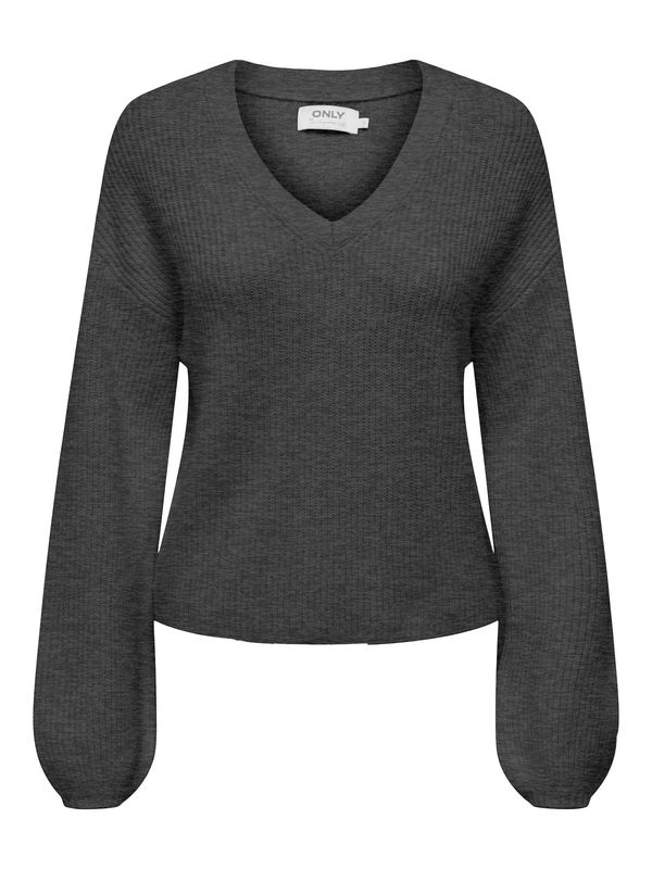 ONLY ONLY Пуловер 'Katia'  антрацитно черно