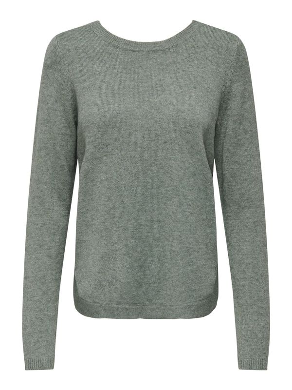 ONLY ONLY Пуловер 'Leva'  зелен меланж