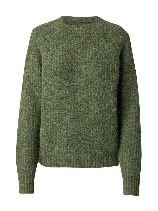 ONLY ONLY Пуловер 'MAGGIE'  тръстиково зелено / нефритено зелено / ябълка