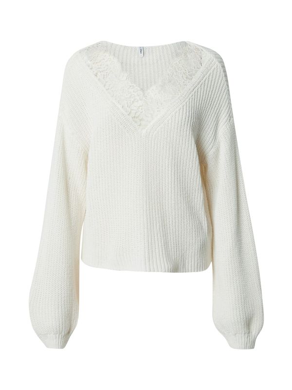 ONLY ONLY Пуловер 'NOLA'  бяло