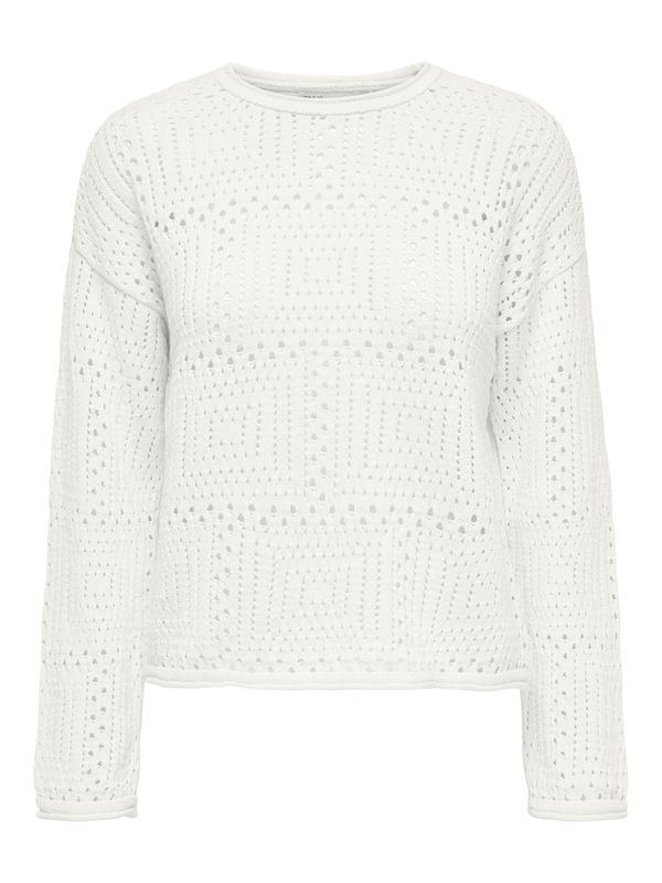 ONLY ONLY Пуловер 'Sansi'  естествено бяло