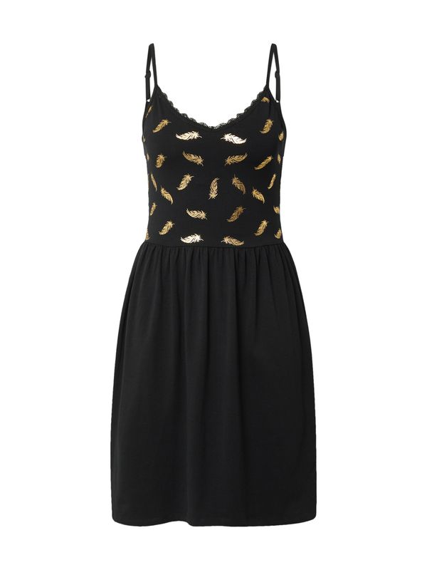 ONLY ONLY Рокля 'AMBER'  златистожълто / черно