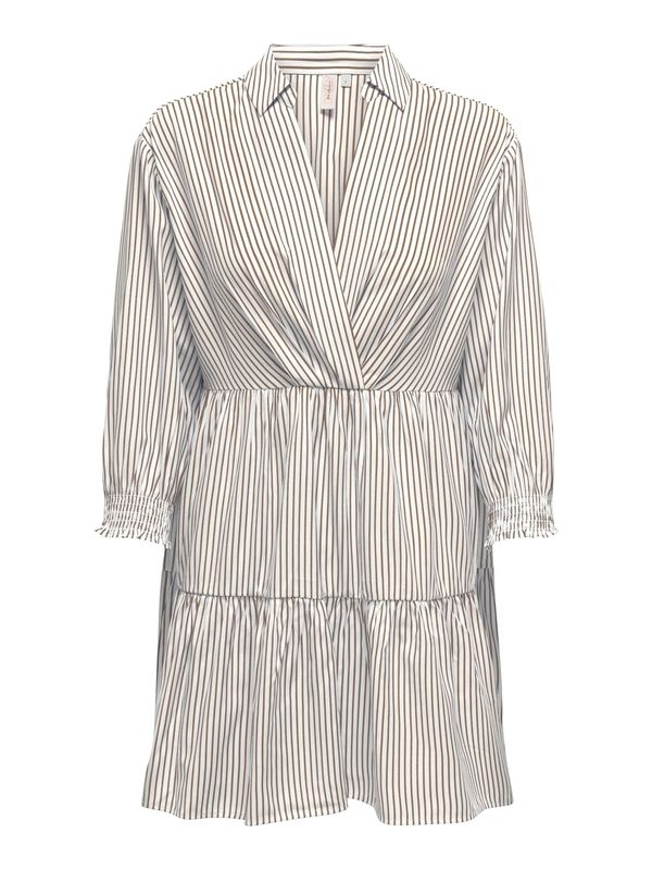 ONLY ONLY Рокля 'ASHA SARAH'  маслина / бяло