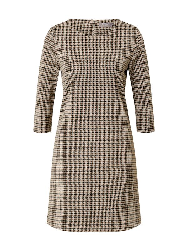 ONLY ONLY Рокля 'Brilliant'  бежово / кафяво / черно