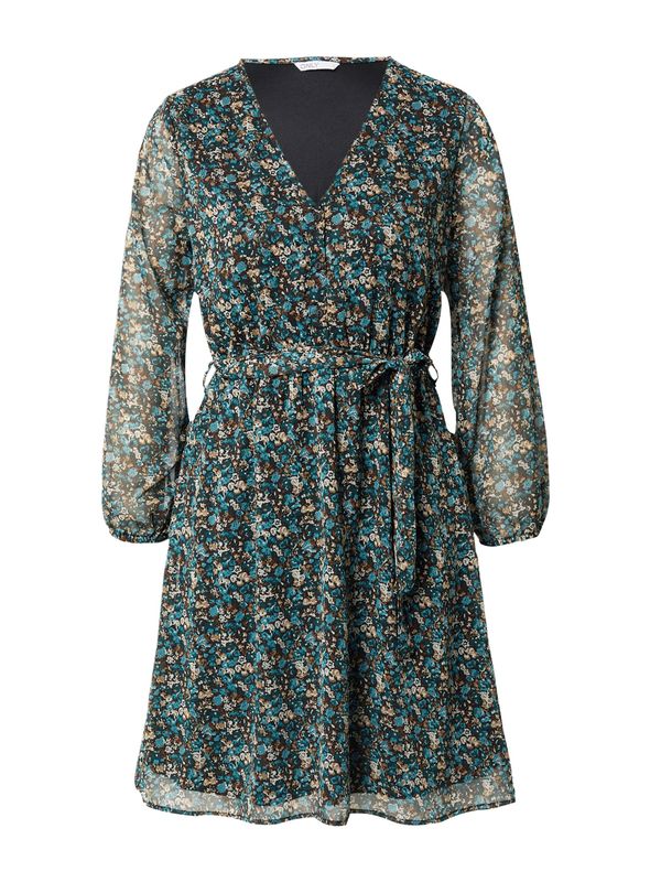 ONLY ONLY Рокля 'Cera'  бежово / кафяво / светлокафяво / смарагдово зелено