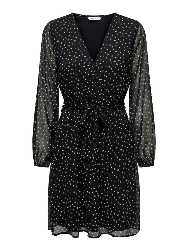 ONLY ONLY Рокля 'CERA'  черно / естествено бяло