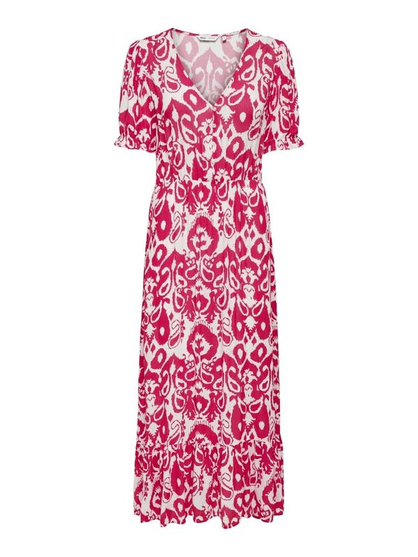 ONLY ONLY Рокля 'CHIANTI'  малина / бяло