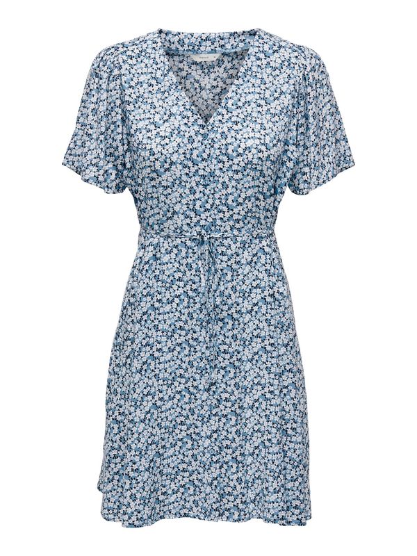 ONLY ONLY Рокля 'Evida'  светлосиньо / тъмносиньо / бяло