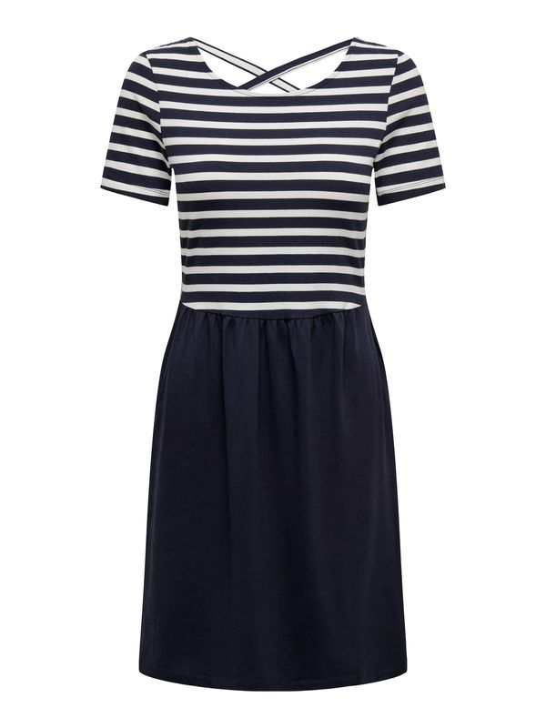 ONLY ONLY Рокля 'FLONOL'  нощно синьо / бяло