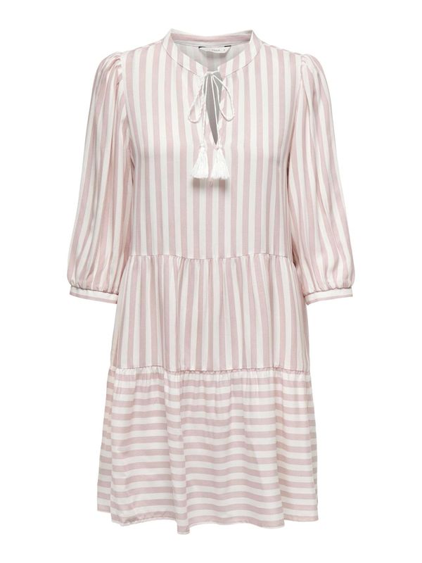 ONLY ONLY Рокля 'KAYA'  розово / бяло