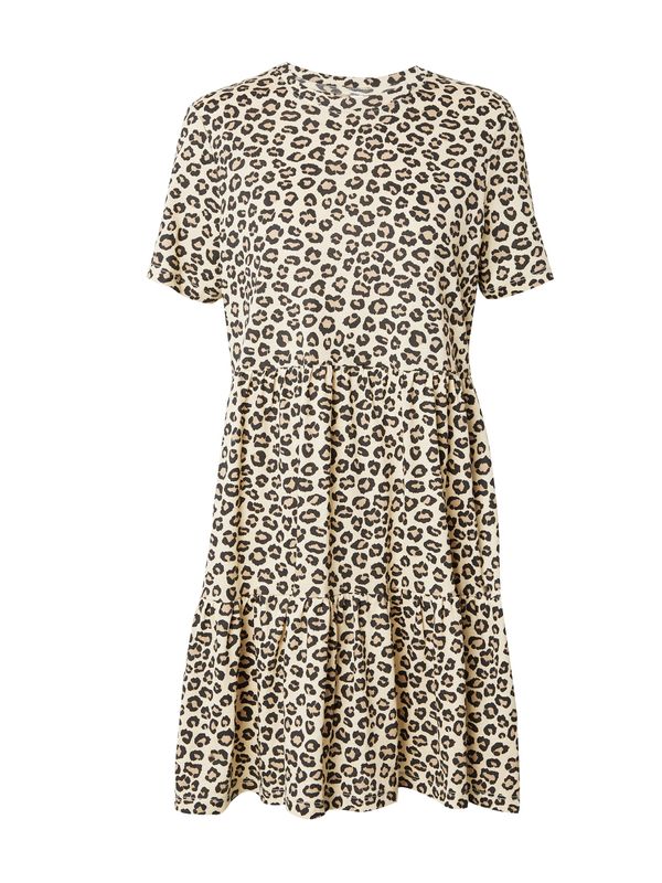 ONLY ONLY Рокля 'MAY'  бежово / цвят "пясък" / черно