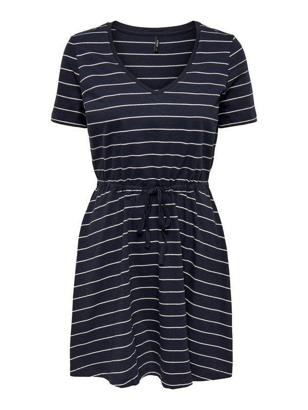 ONLY ONLY Рокля 'MAY'  нейви синьо / бяло