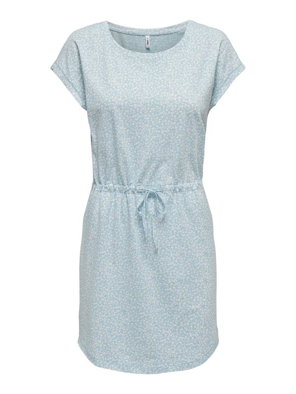 ONLY ONLY Рокля 'MAY'  пастелно синьо / бяло