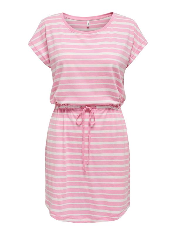 ONLY ONLY Рокля 'MAY'  розово / бяло
