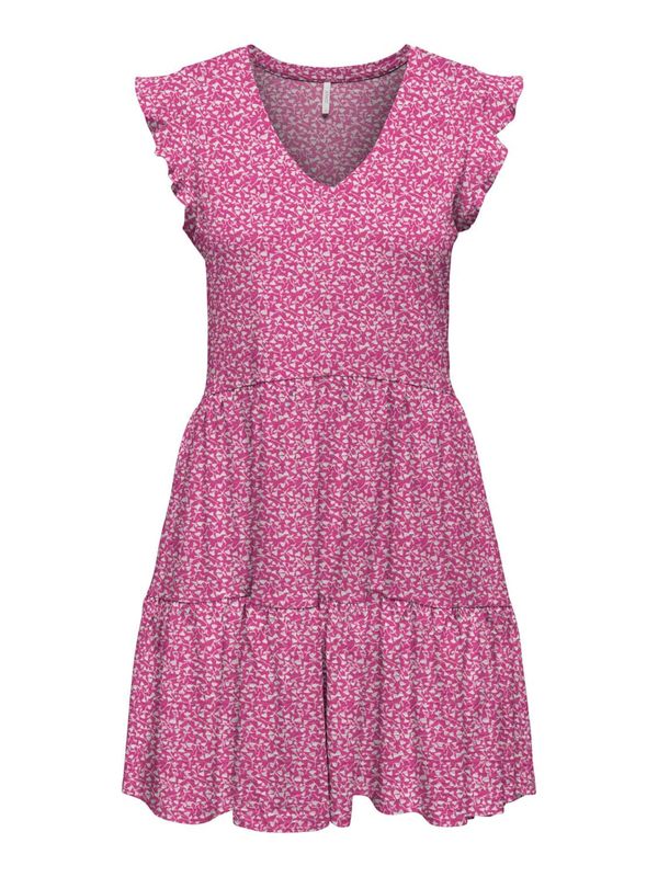 ONLY ONLY Рокля 'May'  светлорозово / бяло