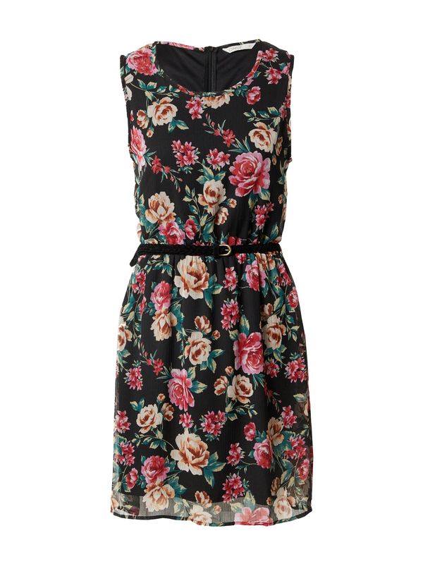 ONLY ONLY Рокля 'MEDINA'  тъмнозелено / сьомга / черно / мръсно бяло