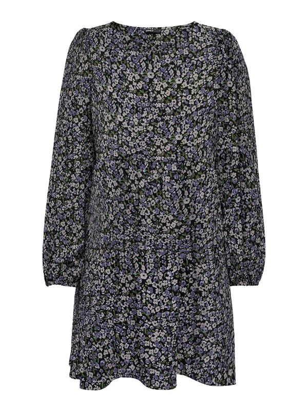 ONLY ONLY Рокля 'Naya Thea'  светлосиво / зелено / лилав / черно