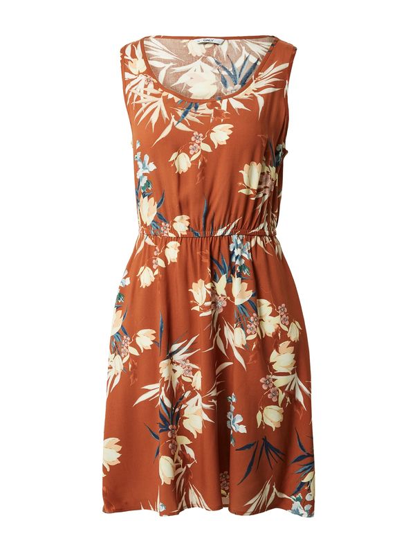 ONLY ONLY Рокля 'NOVA'  кафяво / пъстро