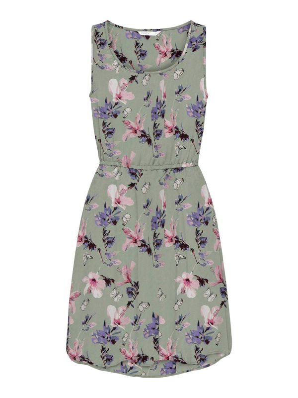 ONLY ONLY Рокля 'NOVA'  пастелно зелено / лилав / бледорозово / бяло