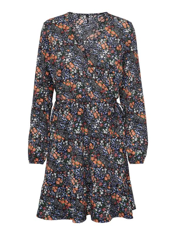ONLY ONLY Рокля 'Ova'  синьо / оранжево / черно / бяло