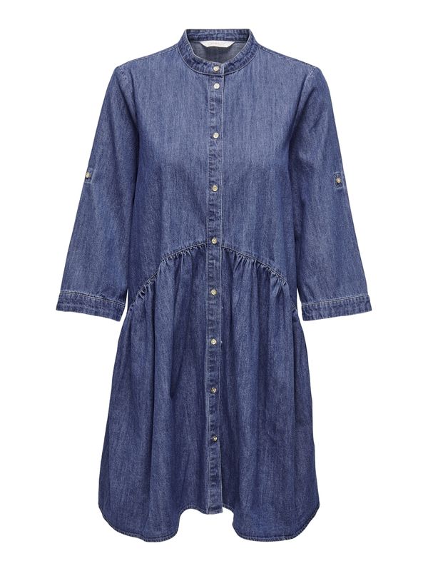 ONLY ONLY Рокля тип риза 'CHICAGO'  син деним