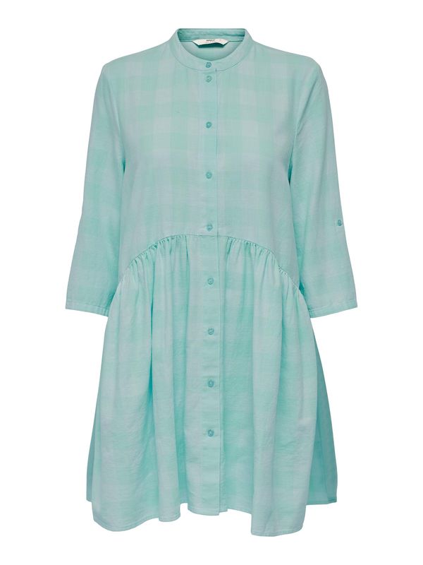 ONLY ONLY Рокля тип риза 'Chicago'  светлосиньо / мента