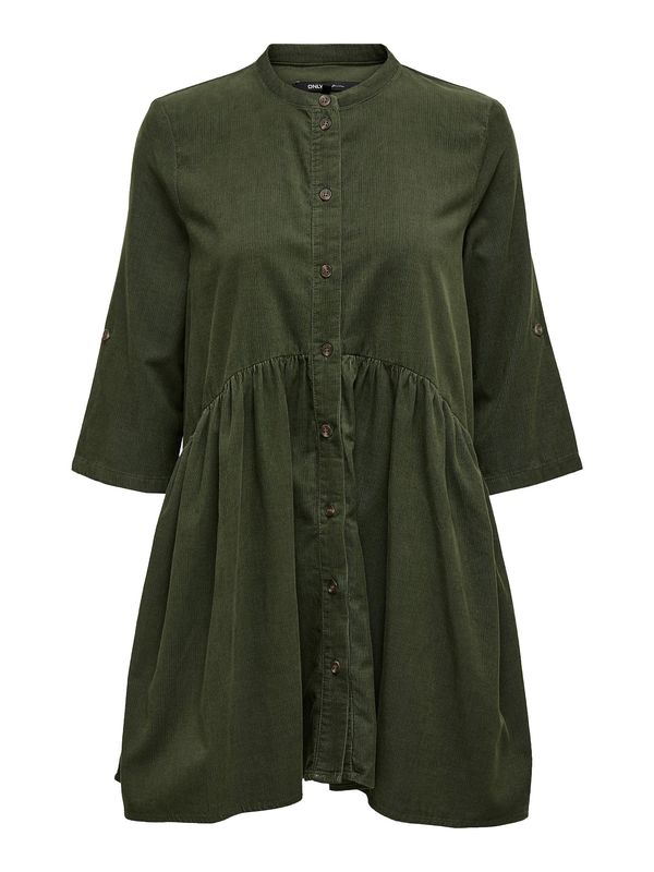 ONLY ONLY Рокля тип риза 'Chicago'  тъмнозелено