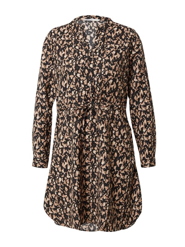 ONLY ONLY Рокля тип риза 'Cory'  кафяво / черно