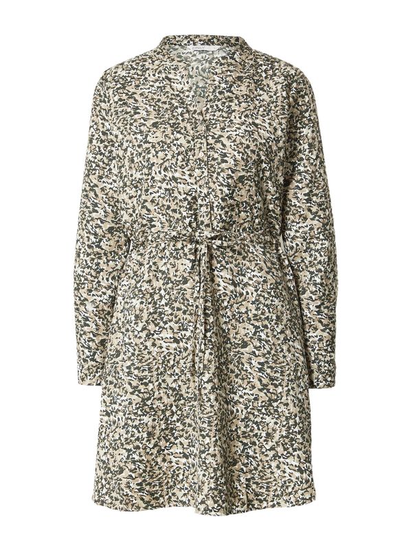 ONLY ONLY Рокля тип риза 'CORY'  каки / тъмнозелено / бяло