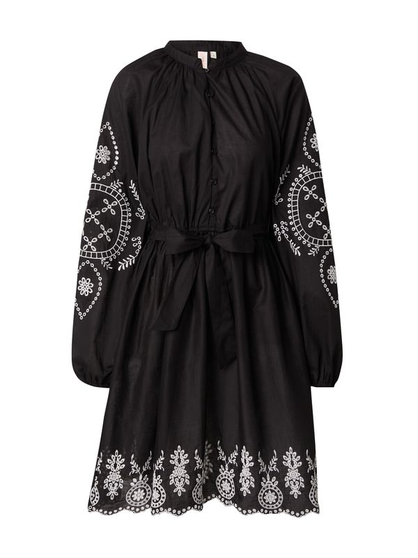 ONLY ONLY Рокля тип риза 'FLO DICTE'  черно / бяло