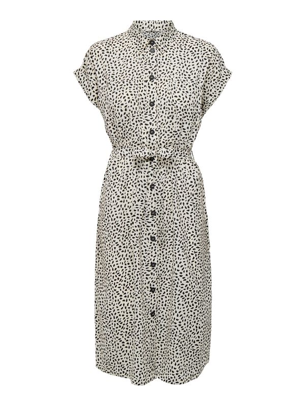 ONLY ONLY Рокля тип риза 'Hannover'  черно / бяло