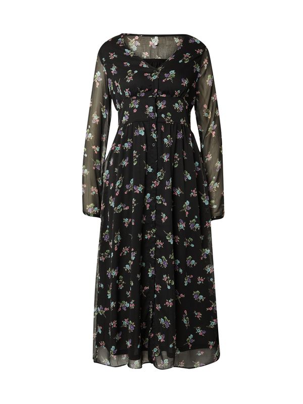 ONLY ONLY Рокля тип риза 'MALINA'  светлосиньо / мента / тъмнолилаво / черно