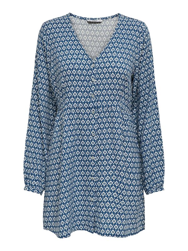 ONLY ONLY Рокля тип риза 'Nova Life'  син деним