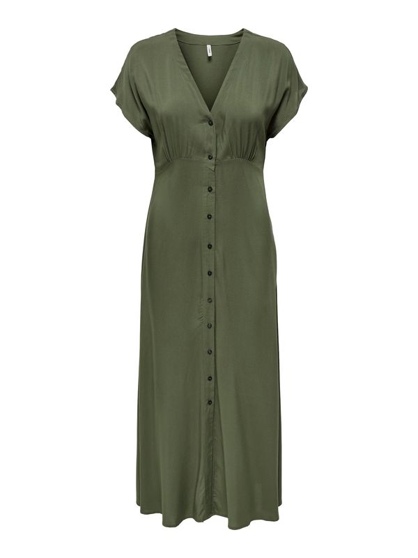 ONLY ONLY Рокля тип риза 'NOVA'  маслина