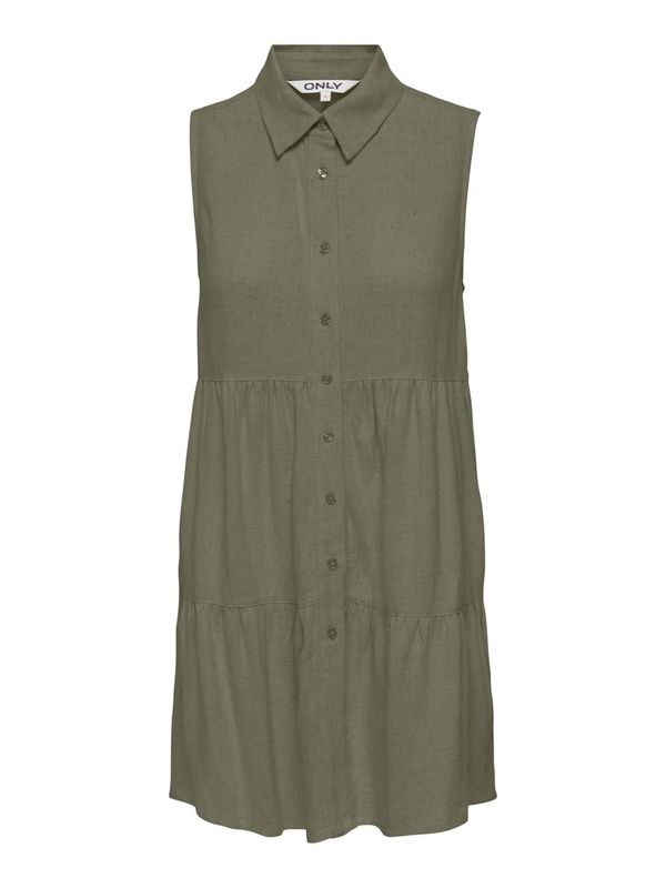 ONLY ONLY Рокля тип риза 'SIESTA'  маслина