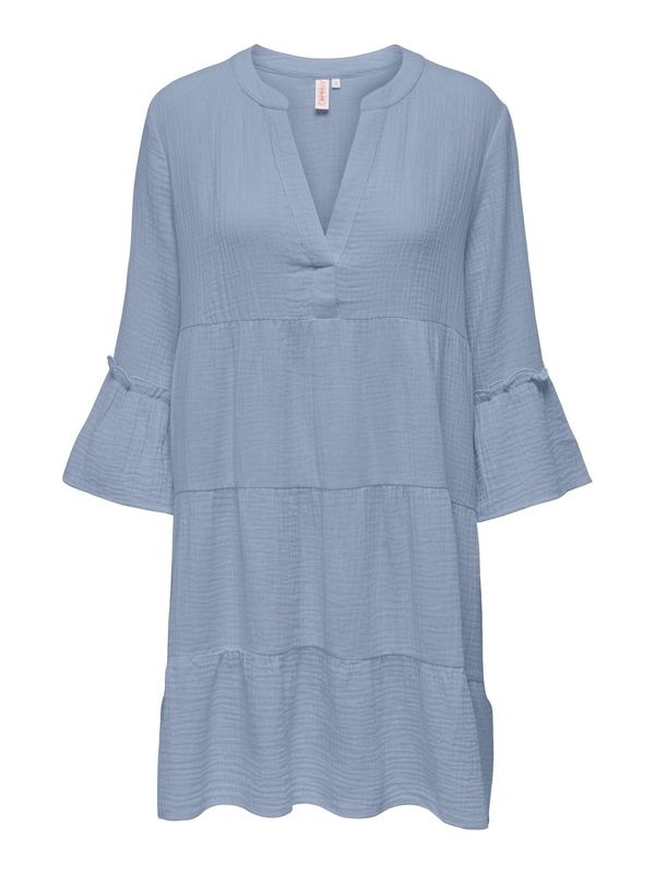 ONLY ONLY Рокля тип риза 'Thyra'  гълъбово синьо